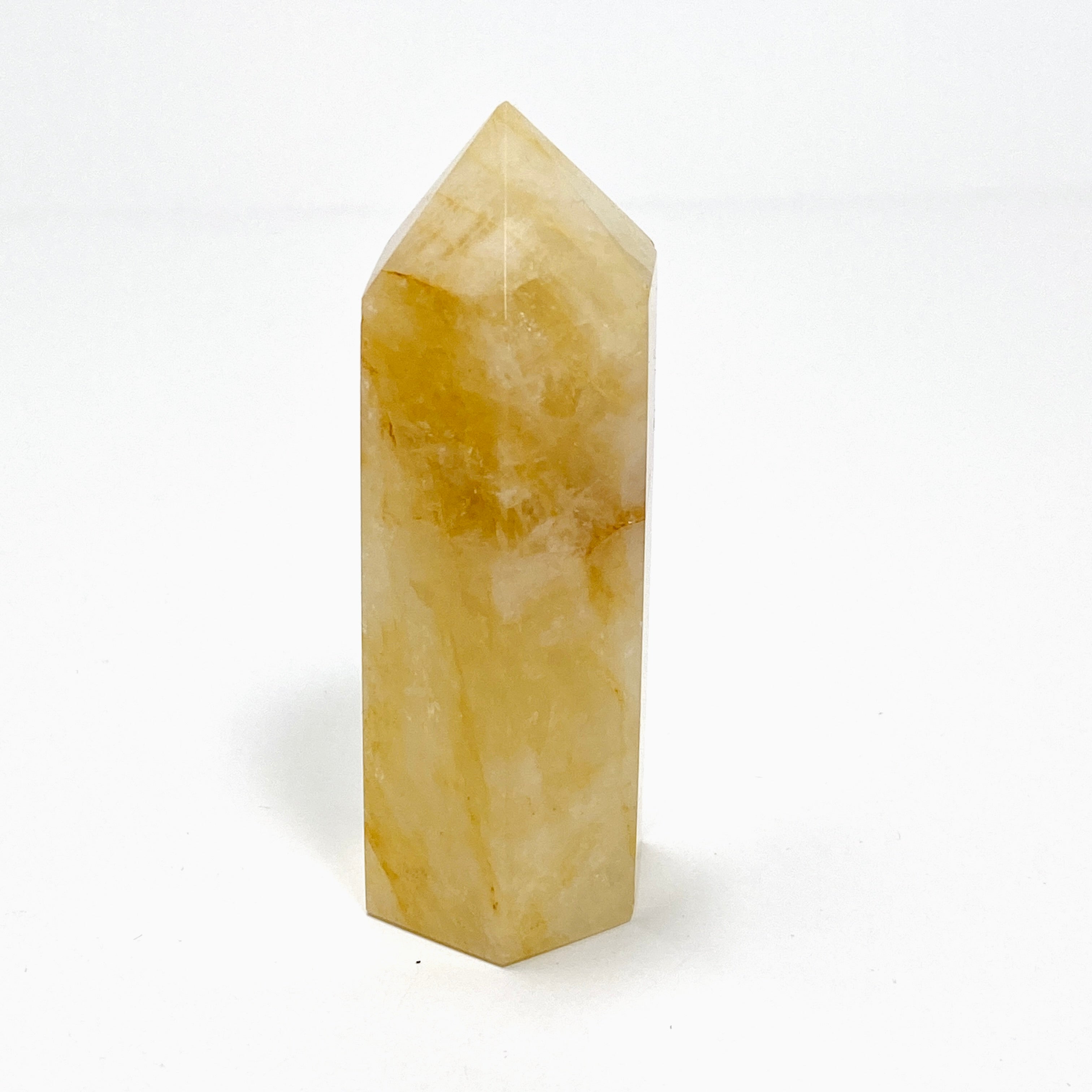 Golden Healer Quartz Generator - Natural Healing Crystal for Energy Cleansing & Chakra Balancing | Perfect for Meditation, Reiki & Spiritual Healing