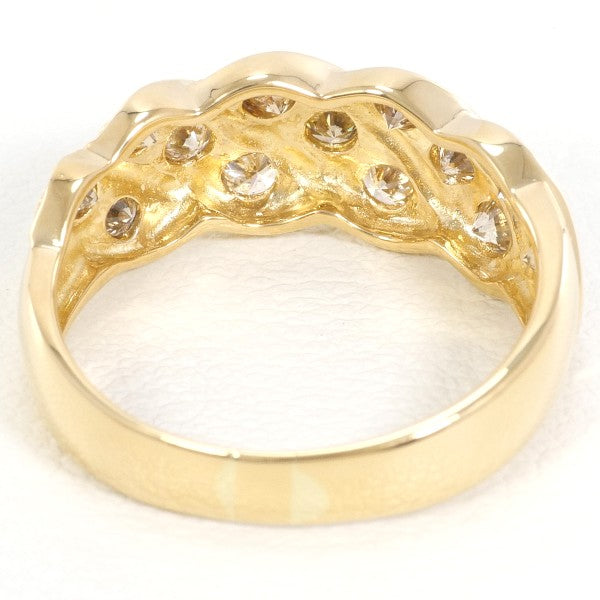 18K Yellow Gold Brown Diamond Ring for Women - Elegant Solitaire Engagement & Wedding Band - Perfect for Proposals, Anniversaries, and Special Occasions