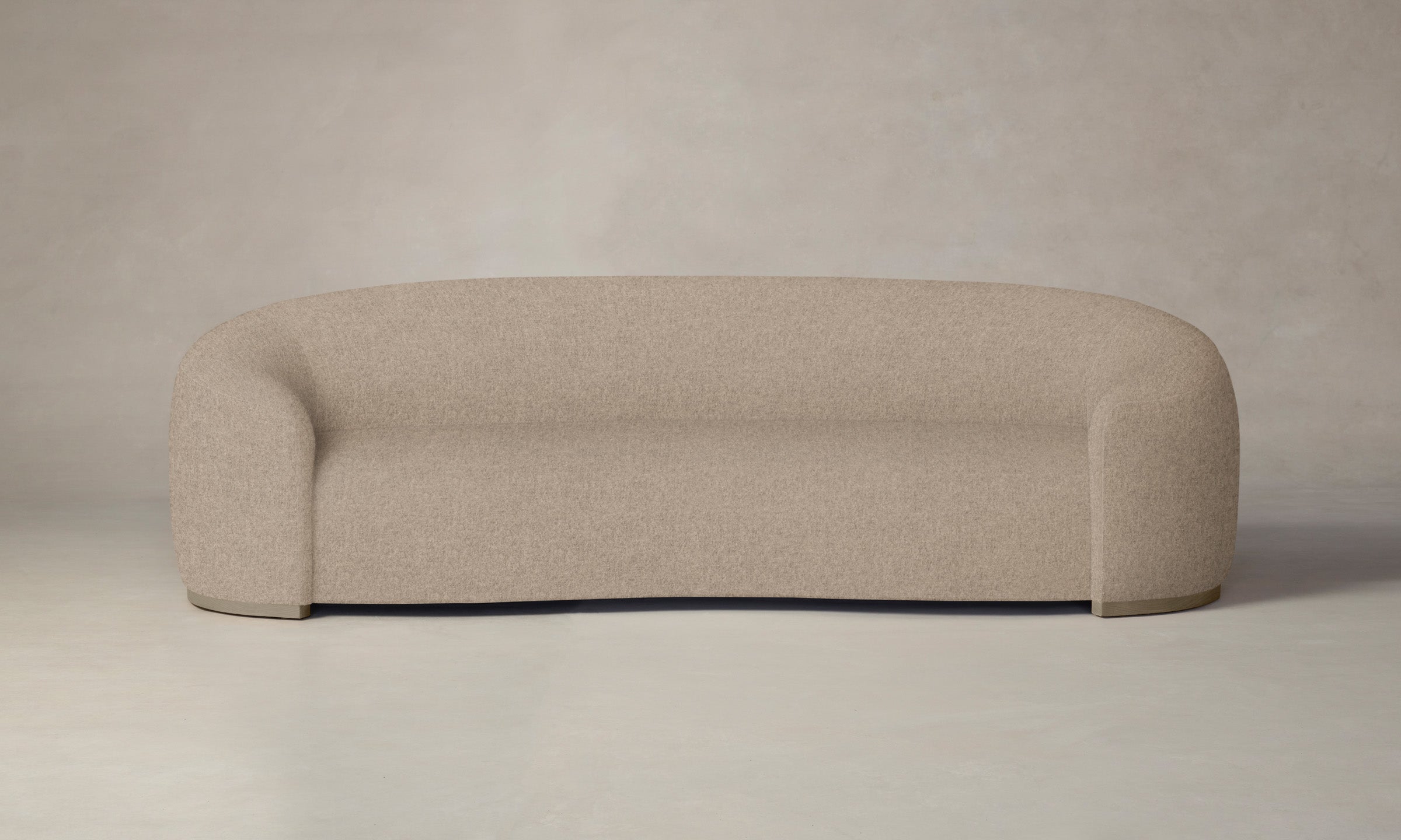 The Chelsea Sofa - Italian Brushed Wool Fox Fabric - Luxurious Modern Living Room Furniture for Home & Office