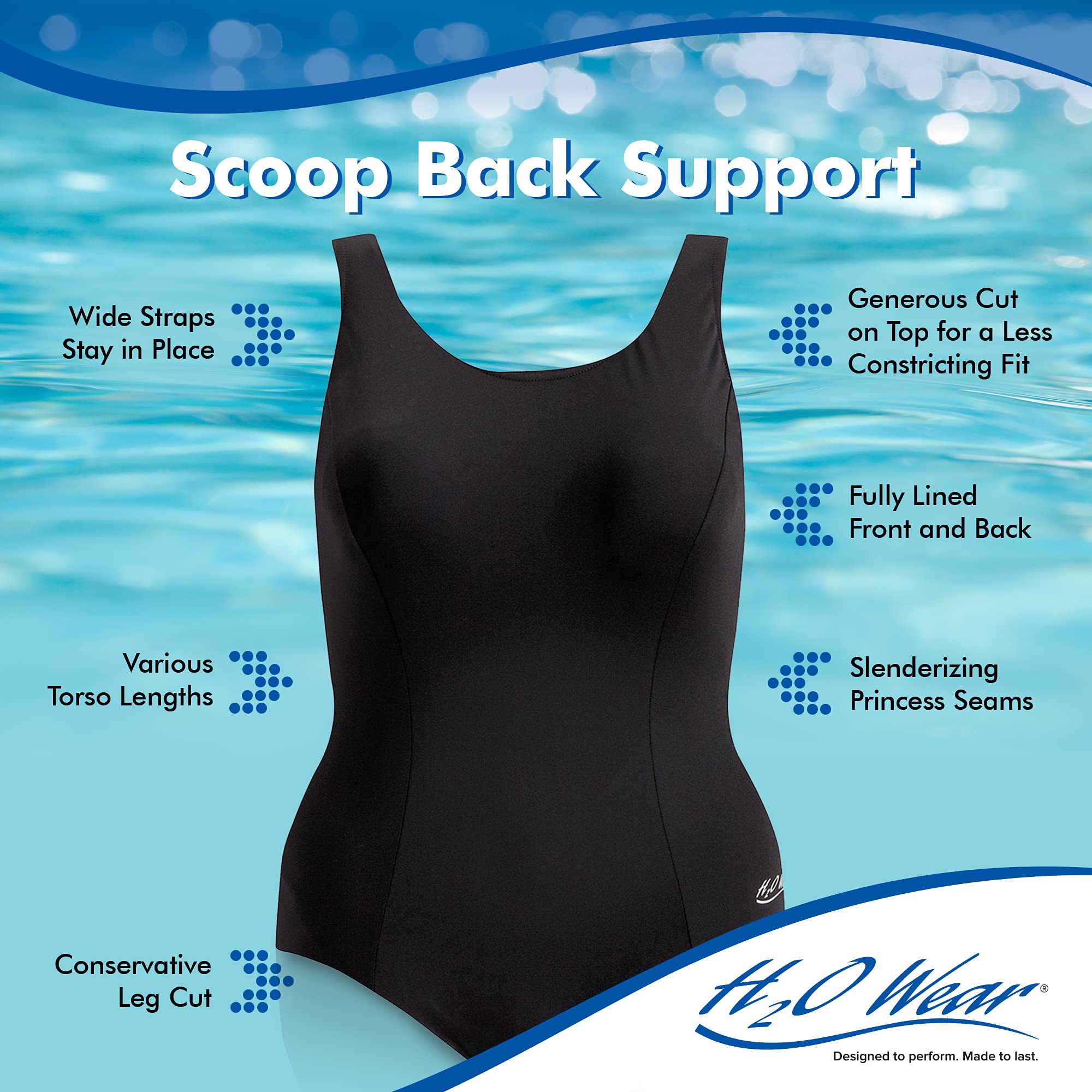 Women's DD Support Tank Swimsuit - High Impact Sports & Swimwear for Active Women | Perfect for Swimming, Beach, Surfing & Water Aerobics