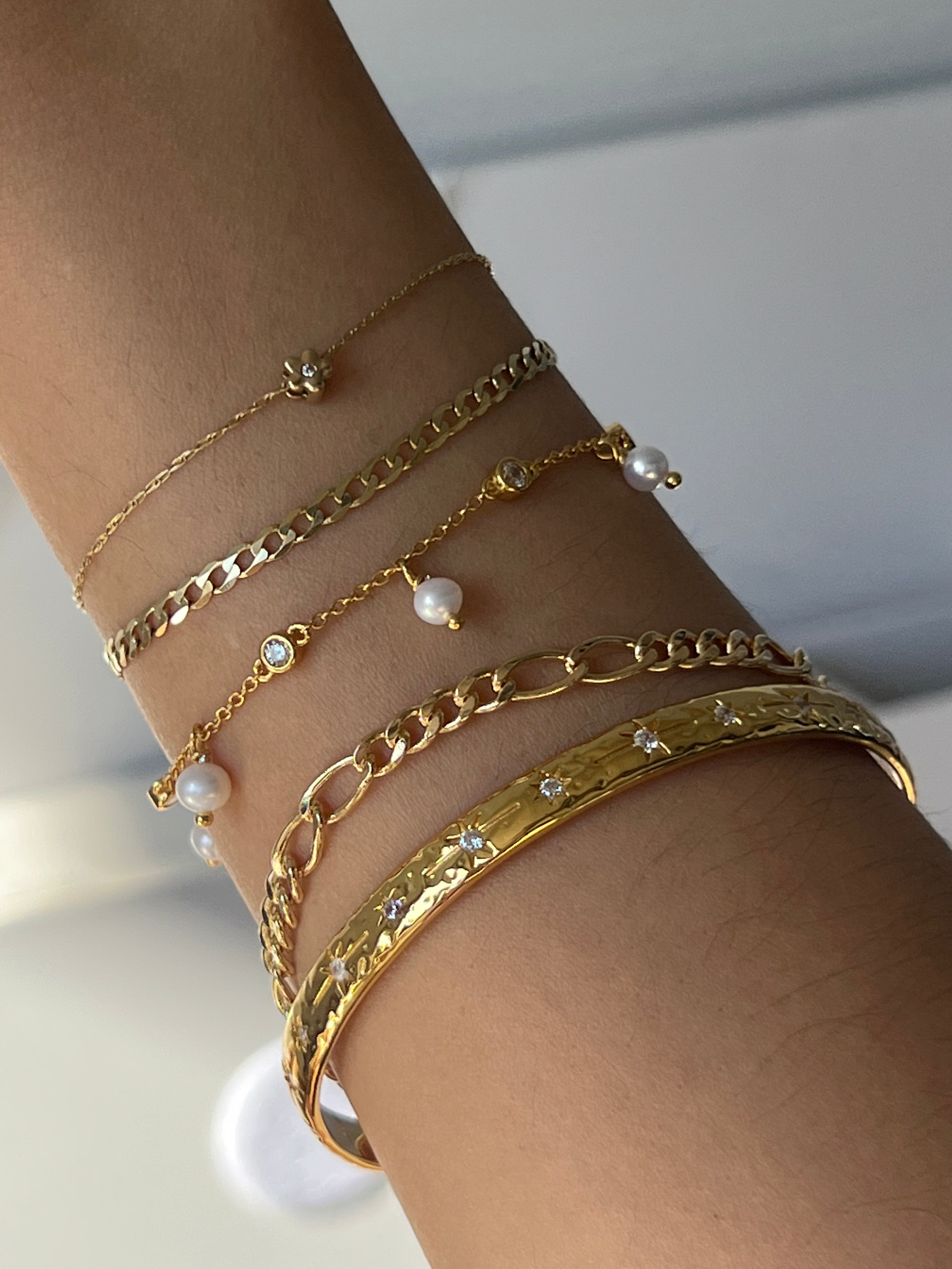 Aurora Bold Gemstone Bangle Bracelet for Women - Elegant Handmade Jewelry Gift for Birthday, Anniversary & Special Occasions | Perfect for Parties, Weddings & Everyday Wear