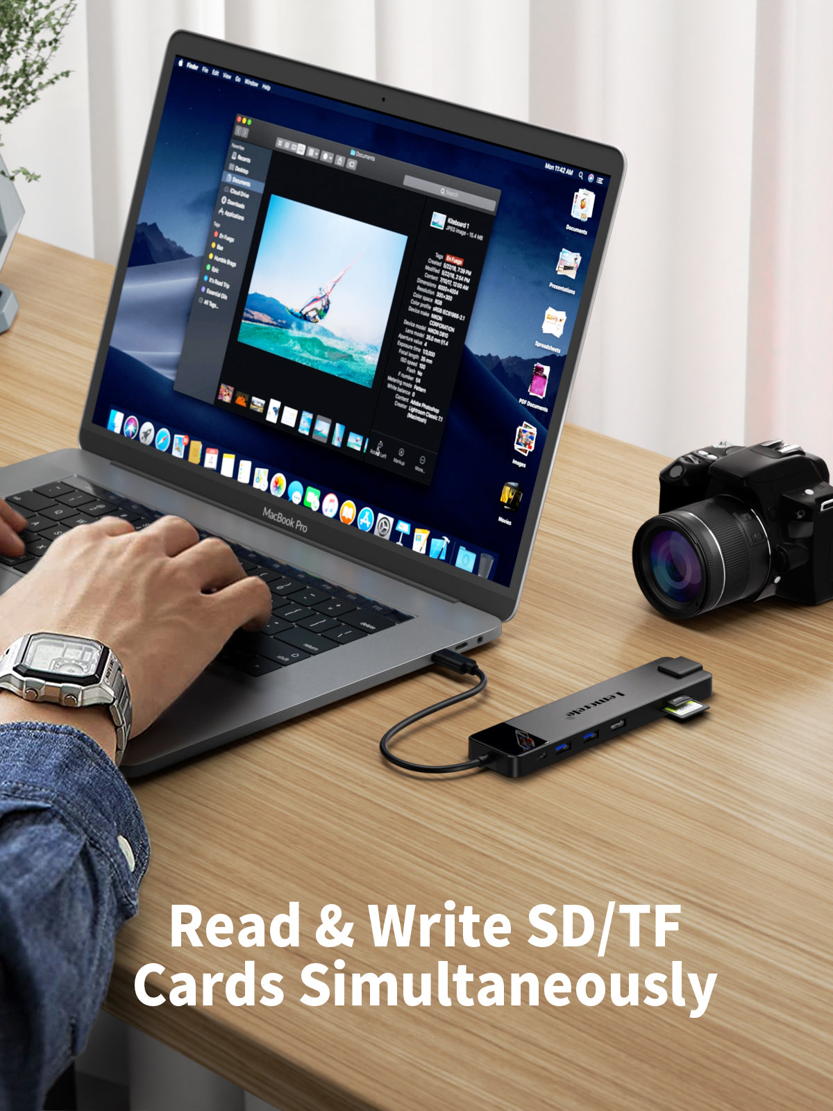 LEMORELE™ TC100 USB C Docking Station - 13-in-1 with Dual HDMI 4K Output, 100W PD Charging - Perfect for MacBook Pro/Air, Dell XPS, HP Laptops & More - Home Office & Remote Work Setup