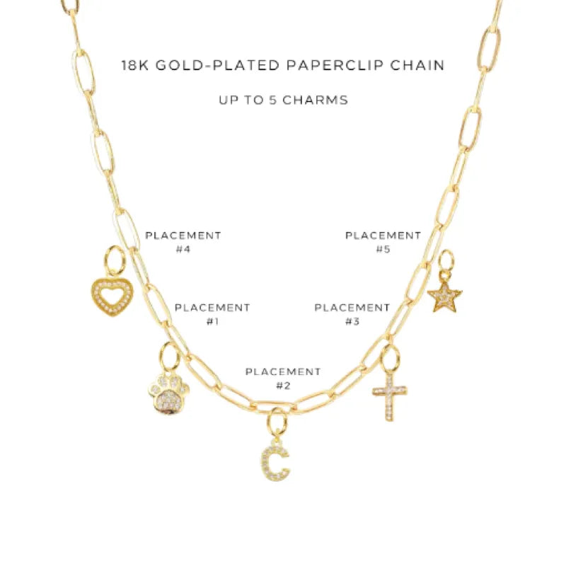Charm Necklace with Assorted Charms - Elegant Layered Pendant Jewelry for Women - Perfect for Daily Wear, Gift Giving & Special Occasions