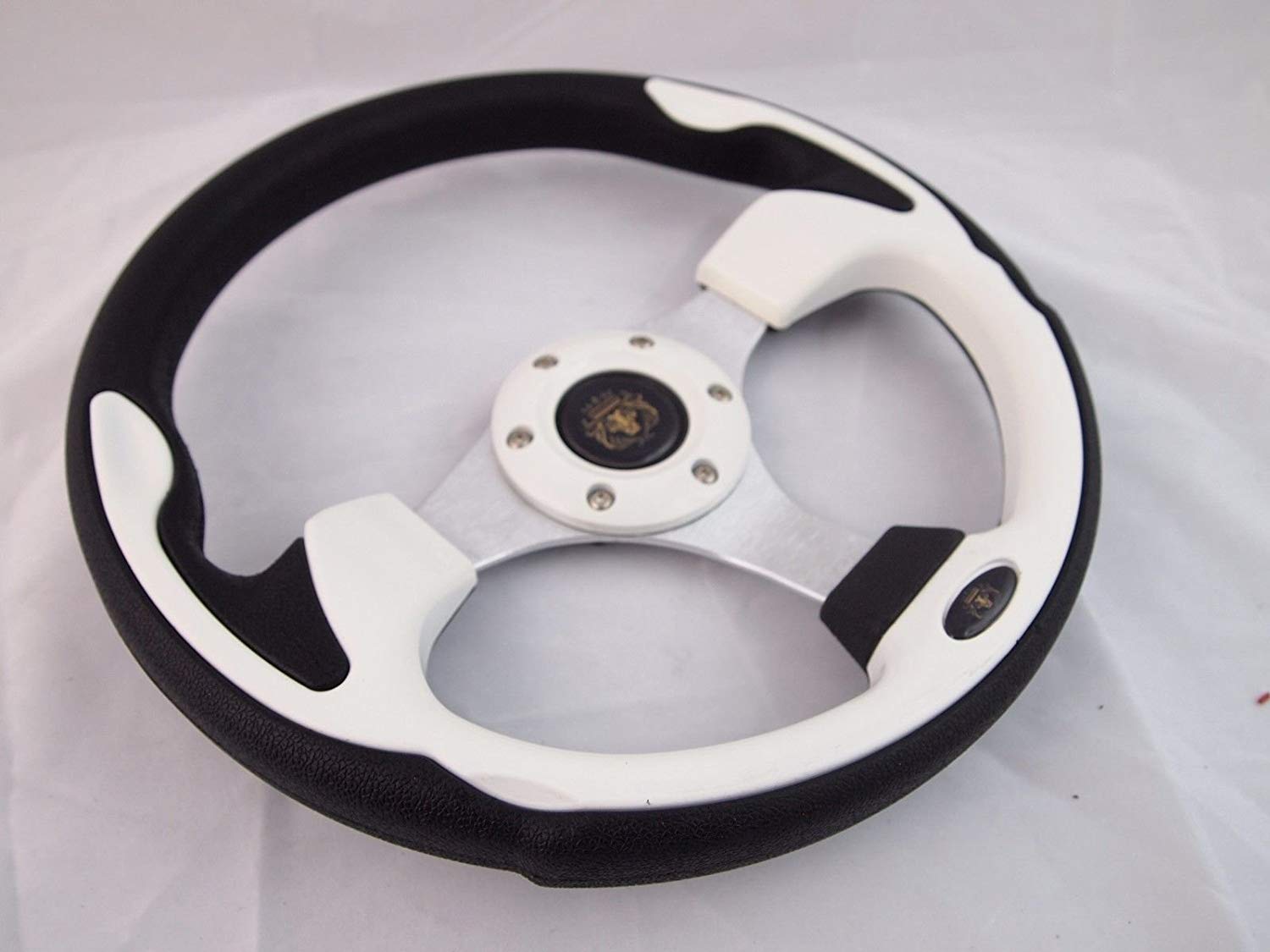 White Marine Steering Wheel with 3/4