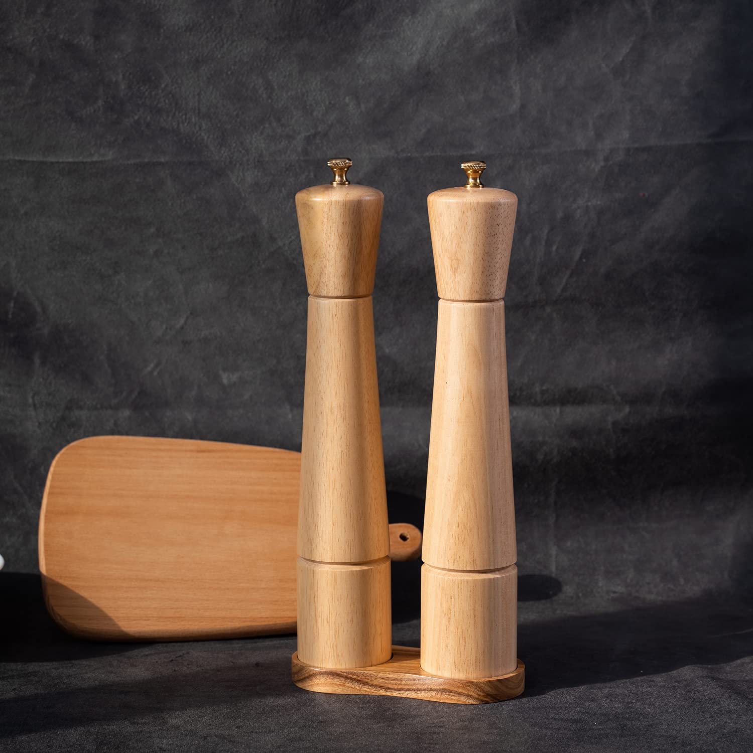 Premium Acacia Wood Salt and Pepper Mill Tray - 6cm/2.36