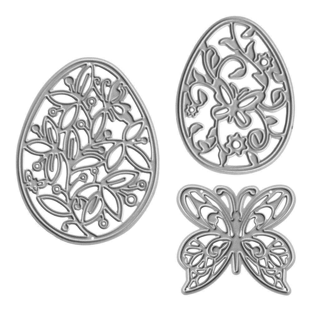 Metal Butterfly Eggs Cutting Dies for Card Making - Easter Butterfly Embossing Stencils & DIY Scrapbooking Templates | Perfect for Greeting Cards, Wedding Invitations, and Paper Craft Decorations