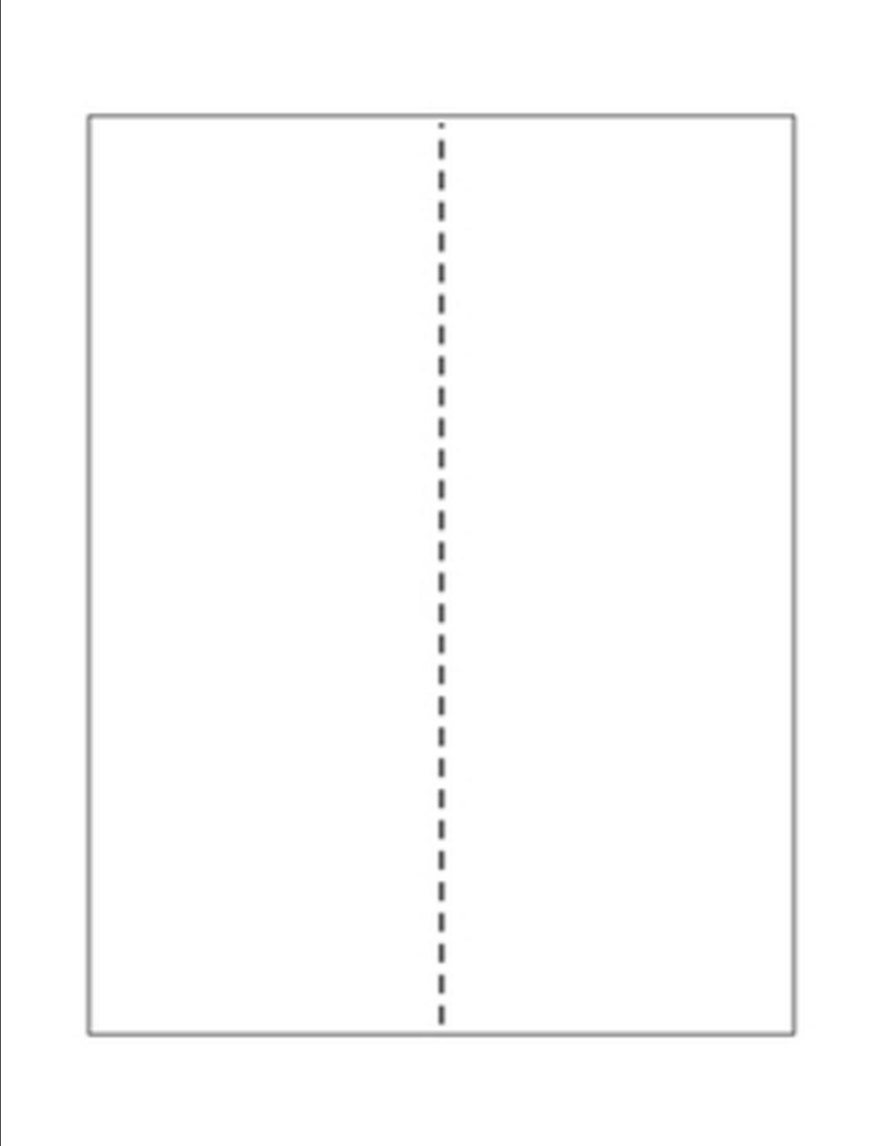 Print-Ready Business Forms with Single Perforation (4-1/4