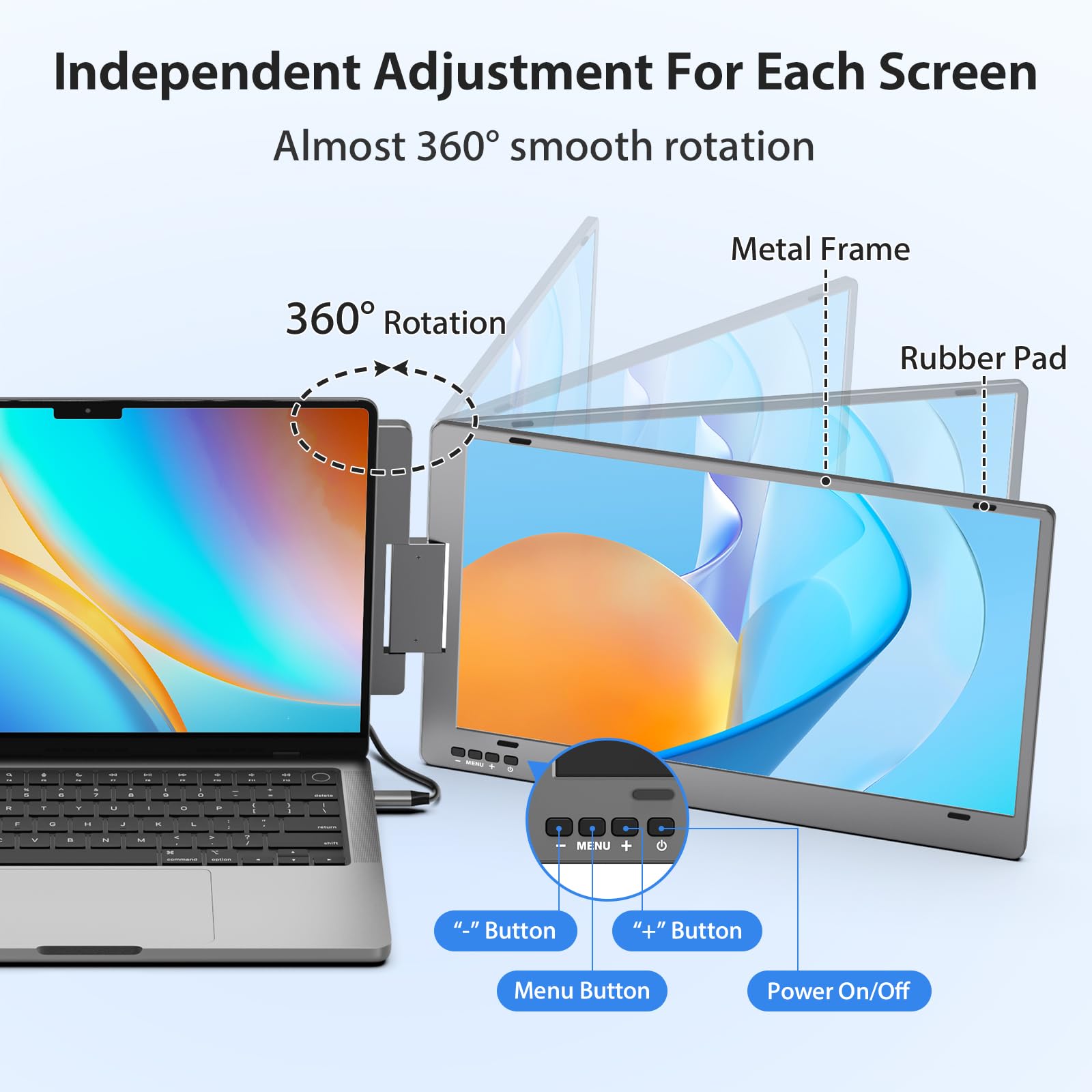 KYY Triple Laptop Screen Extender - 14