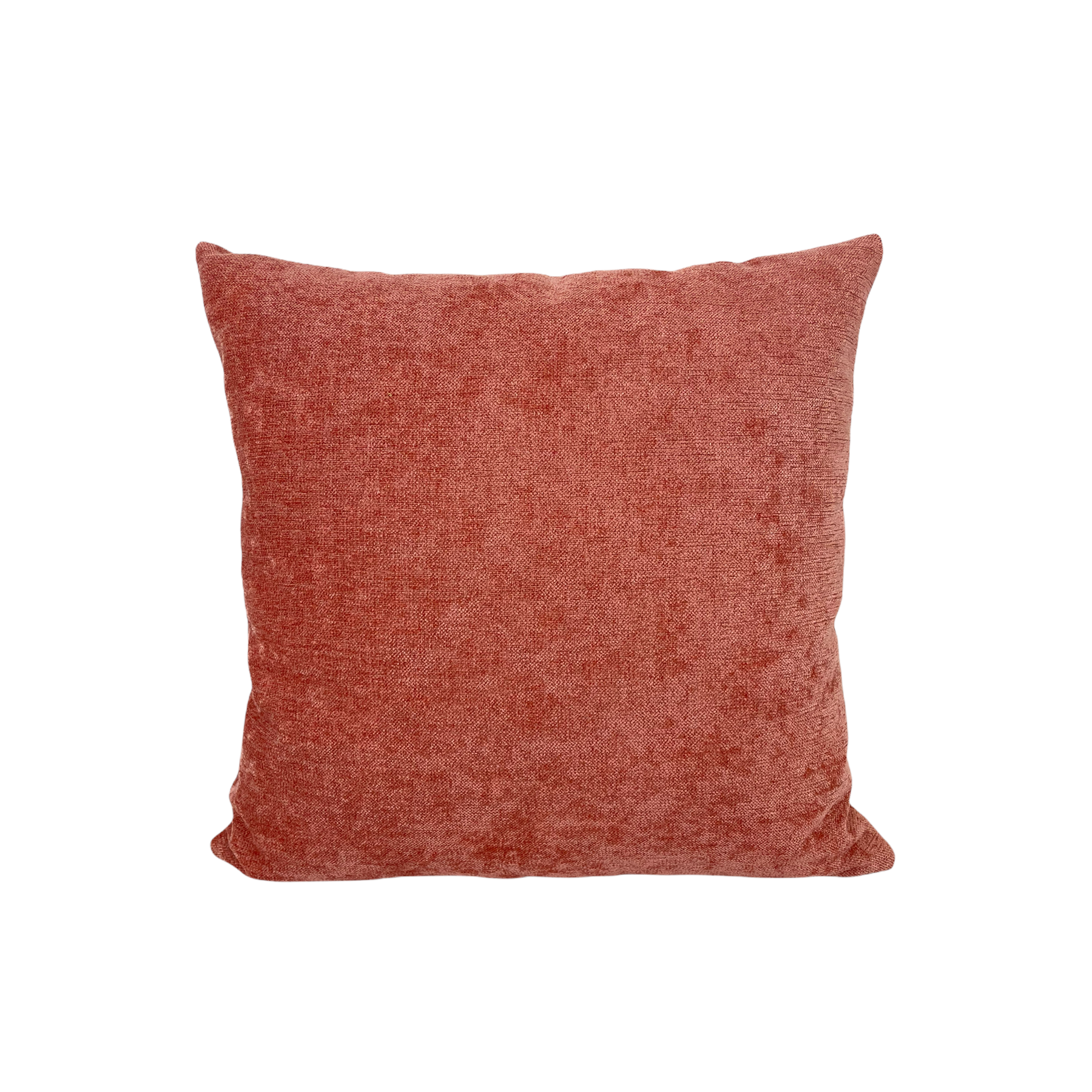 Mia Coral Decorative Throw Pillow 17x17 Inches - Soft Square Cushion for Sofa, Bed, Living Room & Home Decor