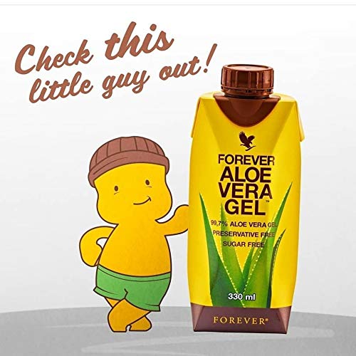 Forever Living Aloe Vera Gel Minis - 99.7% Pure Inner Leaf Aloe (Pack of 2) | 11.15oz Each | No Preservatives, Gluten-Free | Perfect for Sunburn Relief, Skin Hydration & Hair Care