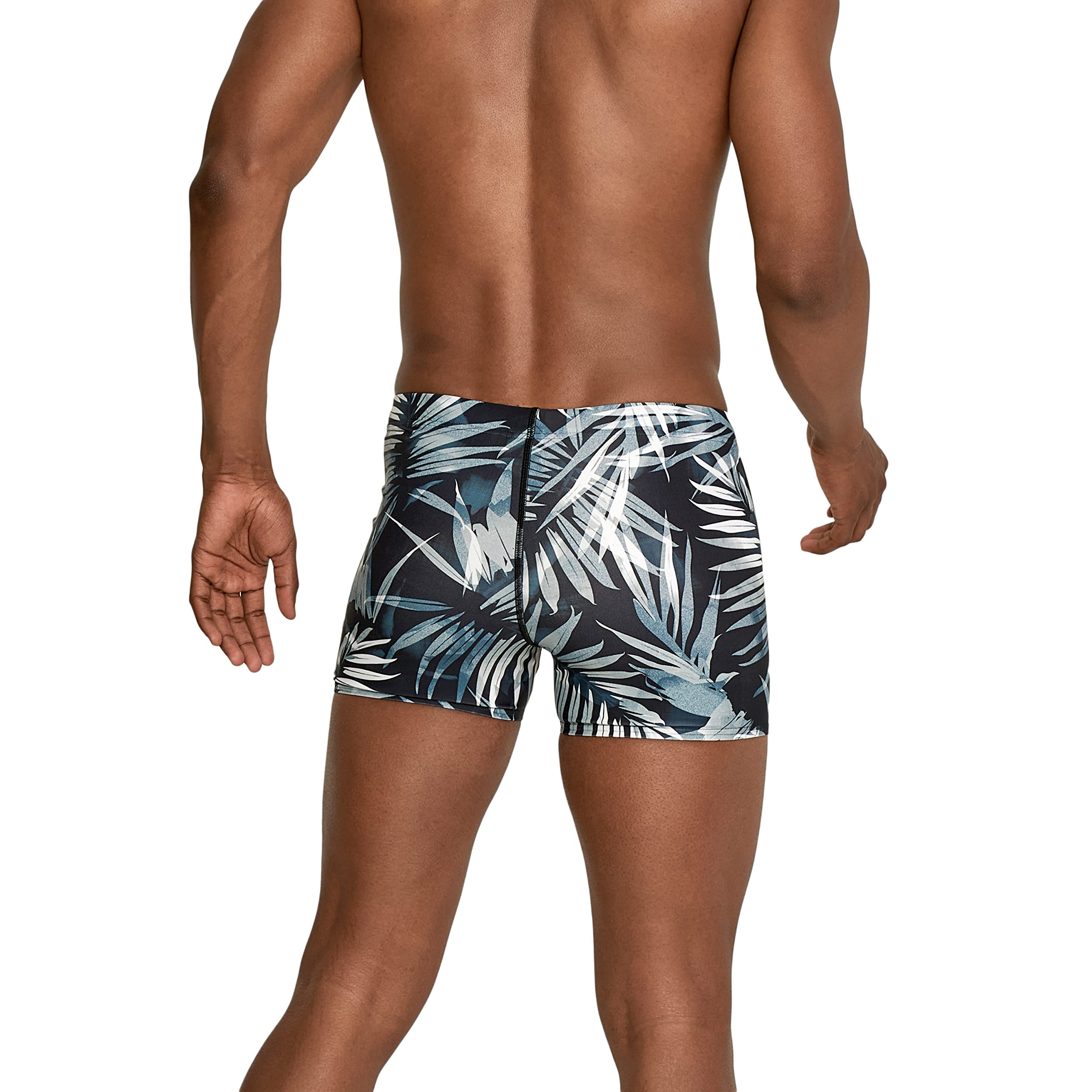 Speedo Men's Swim Trunks - Quick Dry Square Leg Printed Swim Shorts for Beach, Pool & Water Sports
