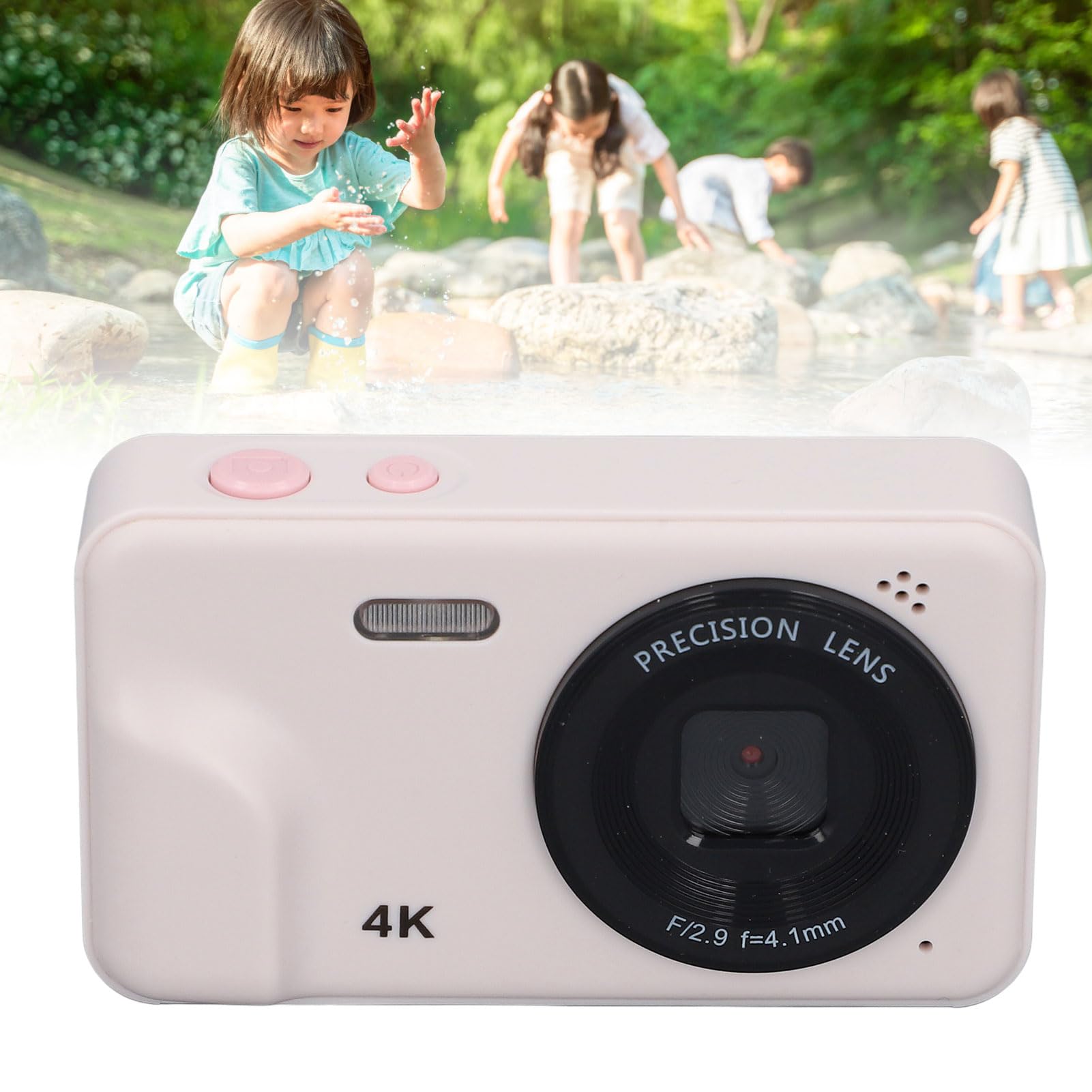 4K Vlogging Camera with 2.0 Inch IPS Screen - Portable Digital Camera for YouTube, Travel & Outdoor Adventures - Perfect for Content Creators, Vloggers & Travel Enthusiasts