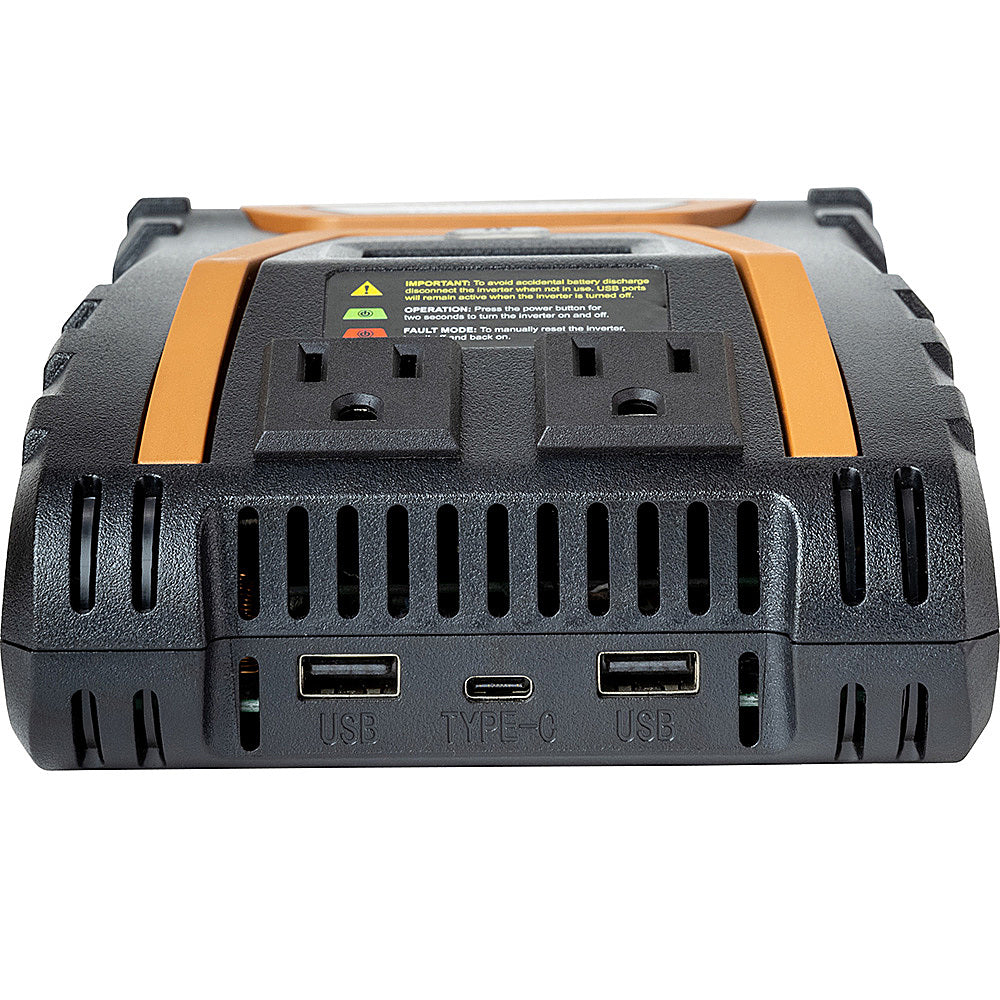 Duracell DR1000INV 1000W Pure Sine Wave Power Inverter with USB-C & AC Outlets - Portable Car Inverter for Laptops, CPAP, Appliances - Camping, Road Trips, Emergency Power Backup