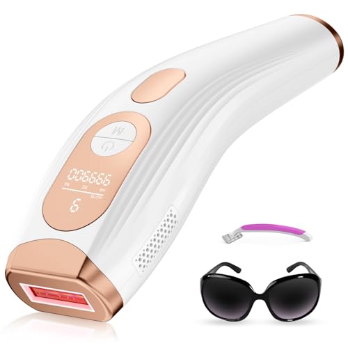 Professional IPL Laser Hair Removal Device for Women & Men - Permanent At-Home Hair Remover with 999,999 Flashes, 3-in-1 Design for Face, Legs, Arms - Perfect for Smooth Skin at Home & Salon Use