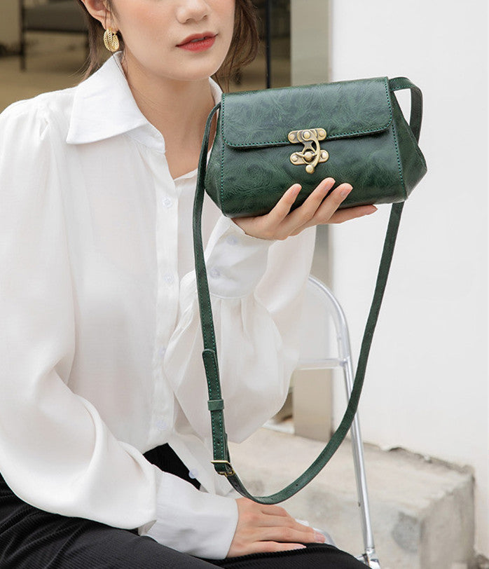 Authentic Italian Leather Crossbody Bag for Women - Stylish & Durable Handbag for Travel, Work & Everyday Use