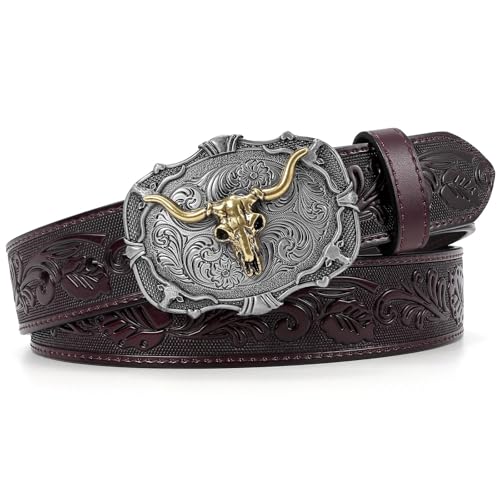 Bronze Bull Buckle-coffee