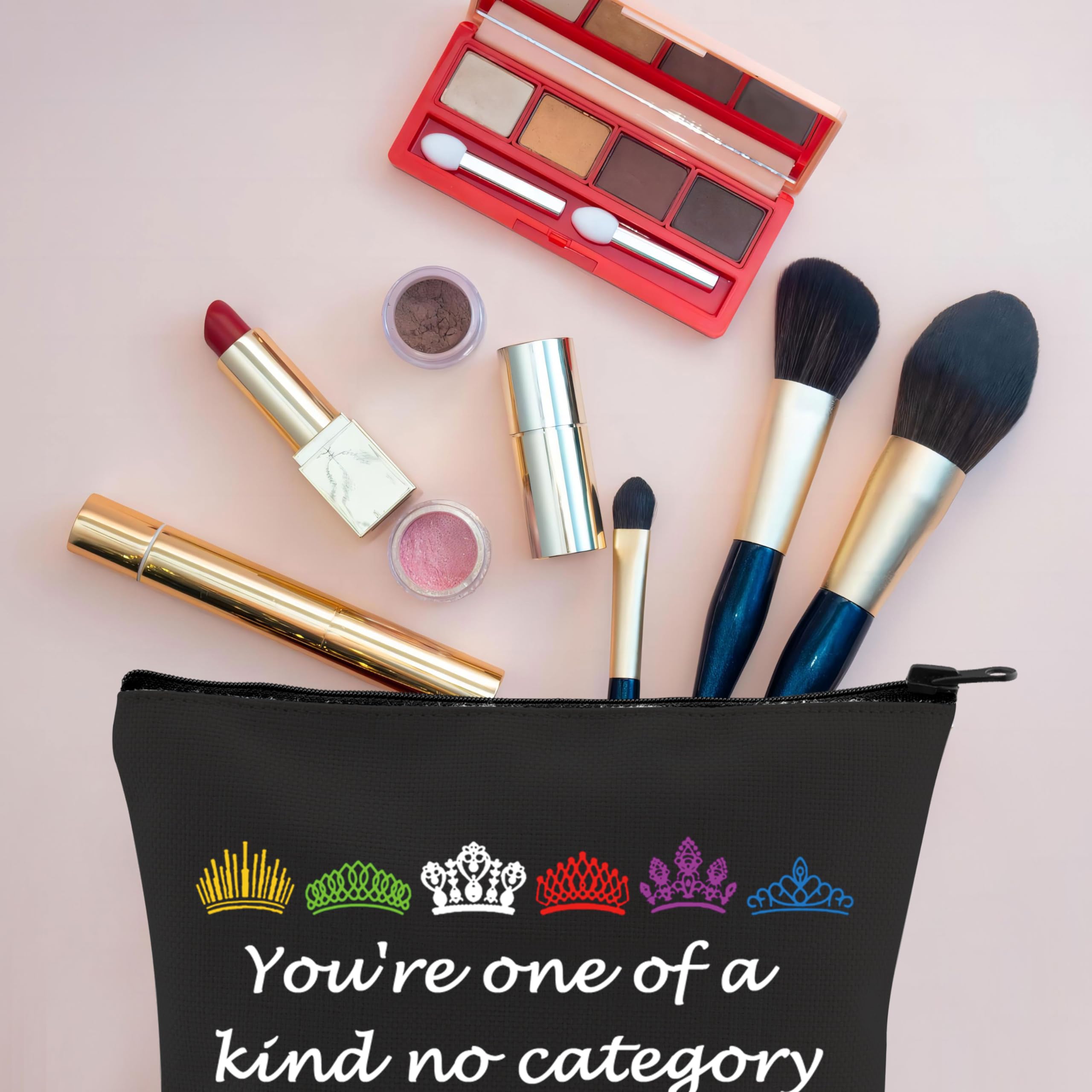 VAMSII Six the Musical Makeup Bag - Zipper Organizer for Cosmetics & Accessories | Perfect for Theatre Fans, Travel, and Daily Use | Six West Broadway Show Merchandise