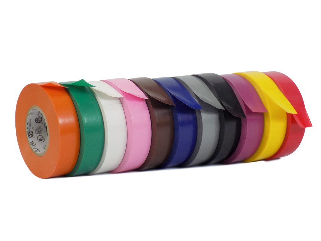 WOD EL-766AW Professional Grade Blue Electrical Tape - UL/CSA Certified, 3/4in x 66ft, Vinyl Rubber Adhesive (Case of 100 Rolls) - Ideal for Wiring, Insulation, Repairs & DIY Projects