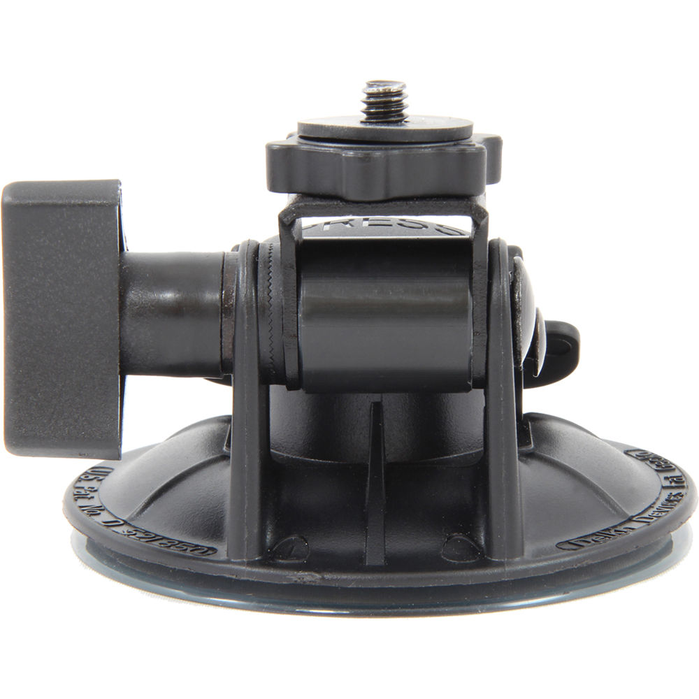 Delkin Devices Fat Gecko Stealth Single Suction Cup Camera Mount for Action Cameras - Perfect for Dash Cams, Motorcycle Riding, and Adventure Filming