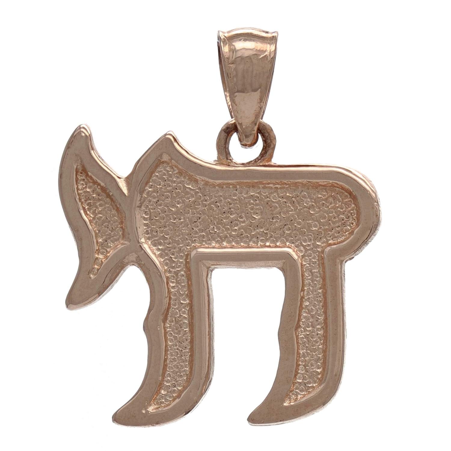 14K Yellow, White & Rose Gold Hebrew Chai Life Charm Pendant - Elegant Jewish Jewelry for Necklace & Bracelet - Perfect Gift for Birthday, Hanukkah, Bar Mitzvah - Wear Daily or Special Occasions