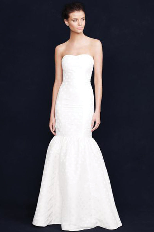 J. Crew Serena Wedding Gown - Elegant Lace Bridal Dress for Bride, Perfect for Church Ceremony & Beach Weddings