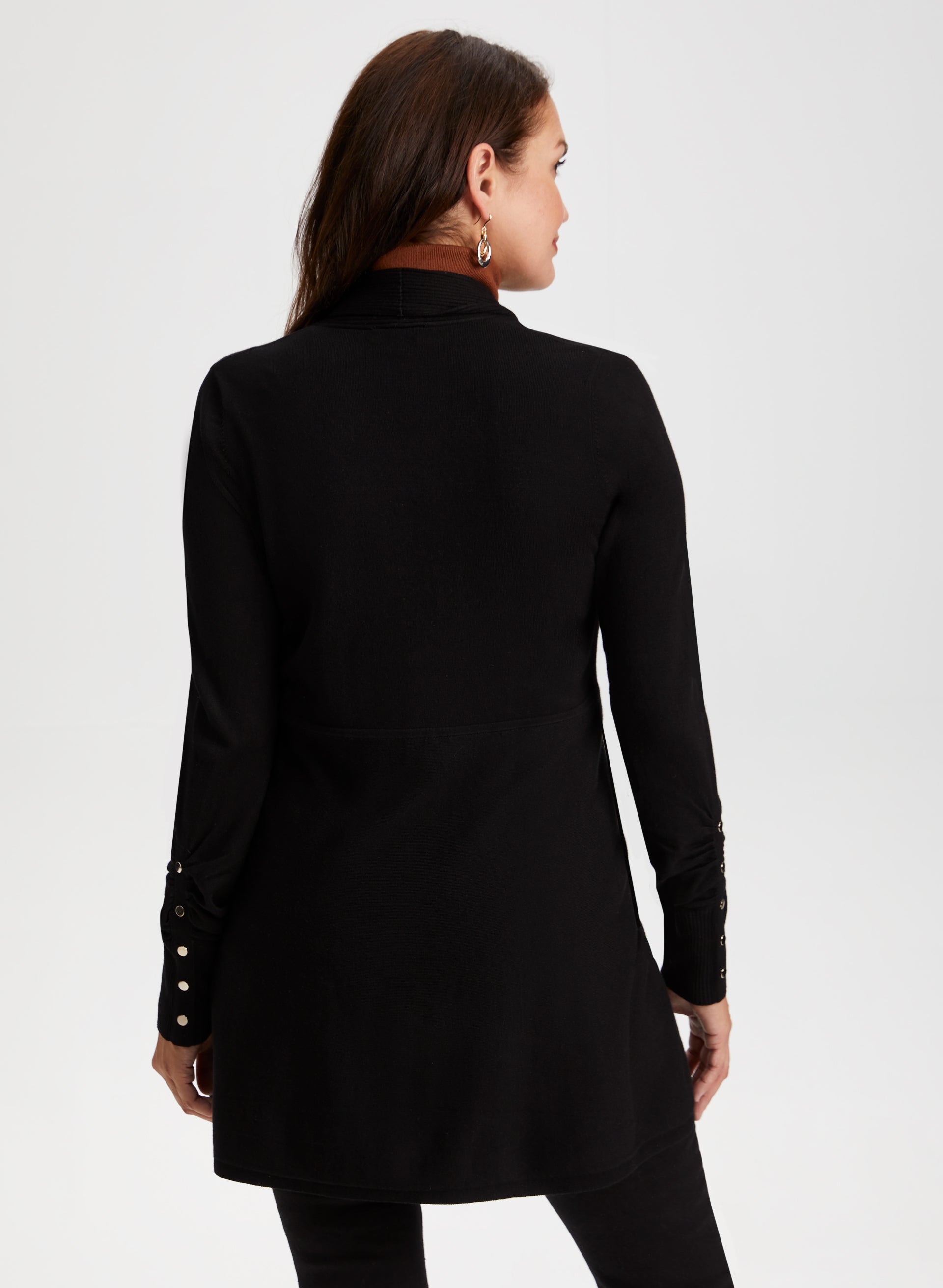 Stylish Button Detail Cardigan for Women - Cozy Knit Sweater for Fall & Winter - Perfect for Office, Casual Outfits & Layering