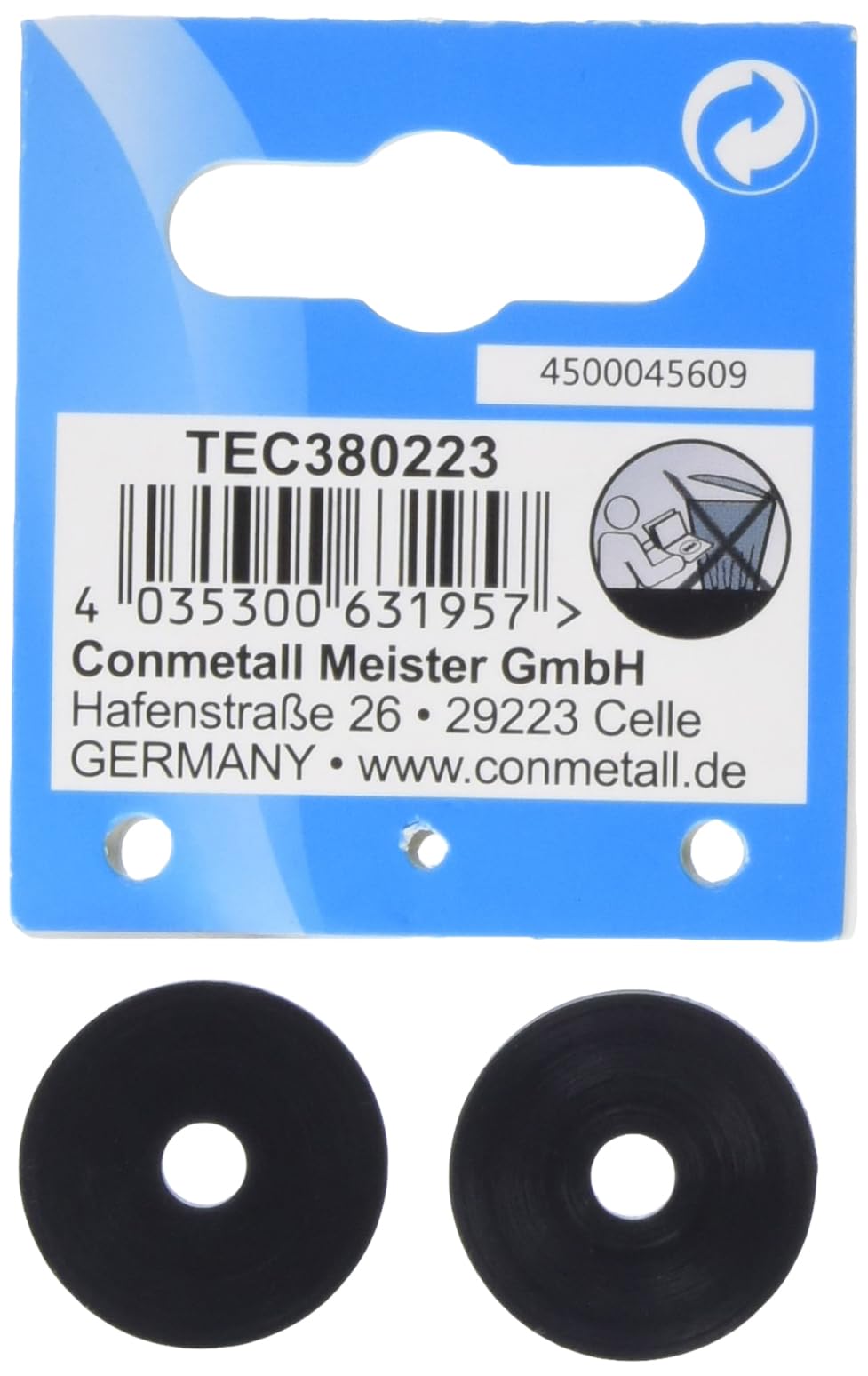 22mm Assortment of Tap Plates - TEC380223 | Durable Metal Washers for Plumbing, Automotive & DIY Projects | Perfect for Leak Prevention & Pipe Connections
