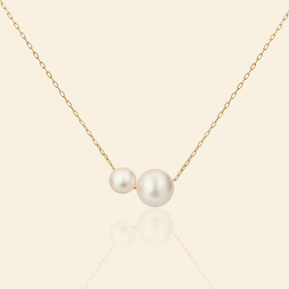 18K Gold Akoya Pearl Pendant Necklace for Women - Elegant & Timeless Jewelry Gift for Birthday, Anniversary & Special Occasions