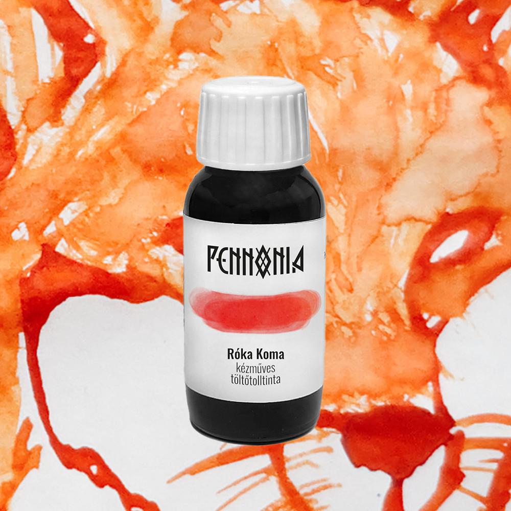 Pennonia Ink Bottle (60ml) - Róka Koma (Fox Friend) - Premium Fountain Pen Ink for Calligraphy, Journaling & Artistic Writing - Perfect for Artists, Writers & Pen Enthusiasts