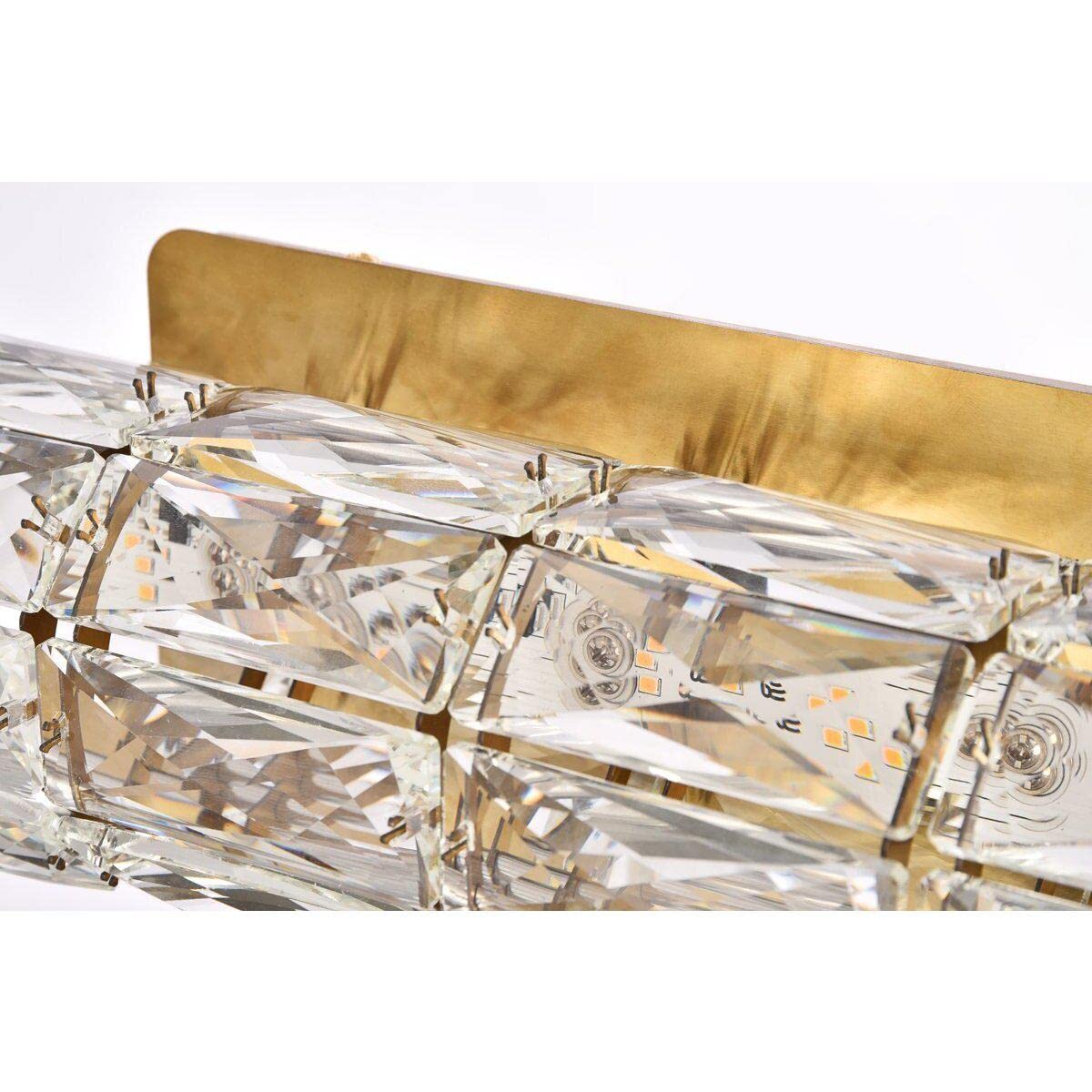 12 Inch Gold LED Linear Wall Sconce - Modern Indoor Lighting Fixture for Living Room, Bedroom & Hallway Decor