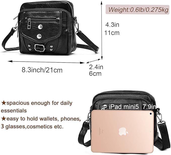 Stylish Hobo Purses for Women - Boho Satchel & Crossbody Leather Handbags with Pockets | Perfect for Work, Travel & Everyday Use