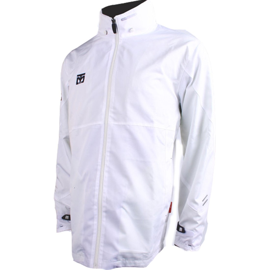 MOOTO Wing Jacket Windbreaker Tracksuit - Taekwondo Team Uniform & Gym Training Wear - White (Size 200cm/6.56ft for Height 190-200cm/6.23-6.56ft) - Perfect for Martial Arts, Sports & Outdoor Activities
