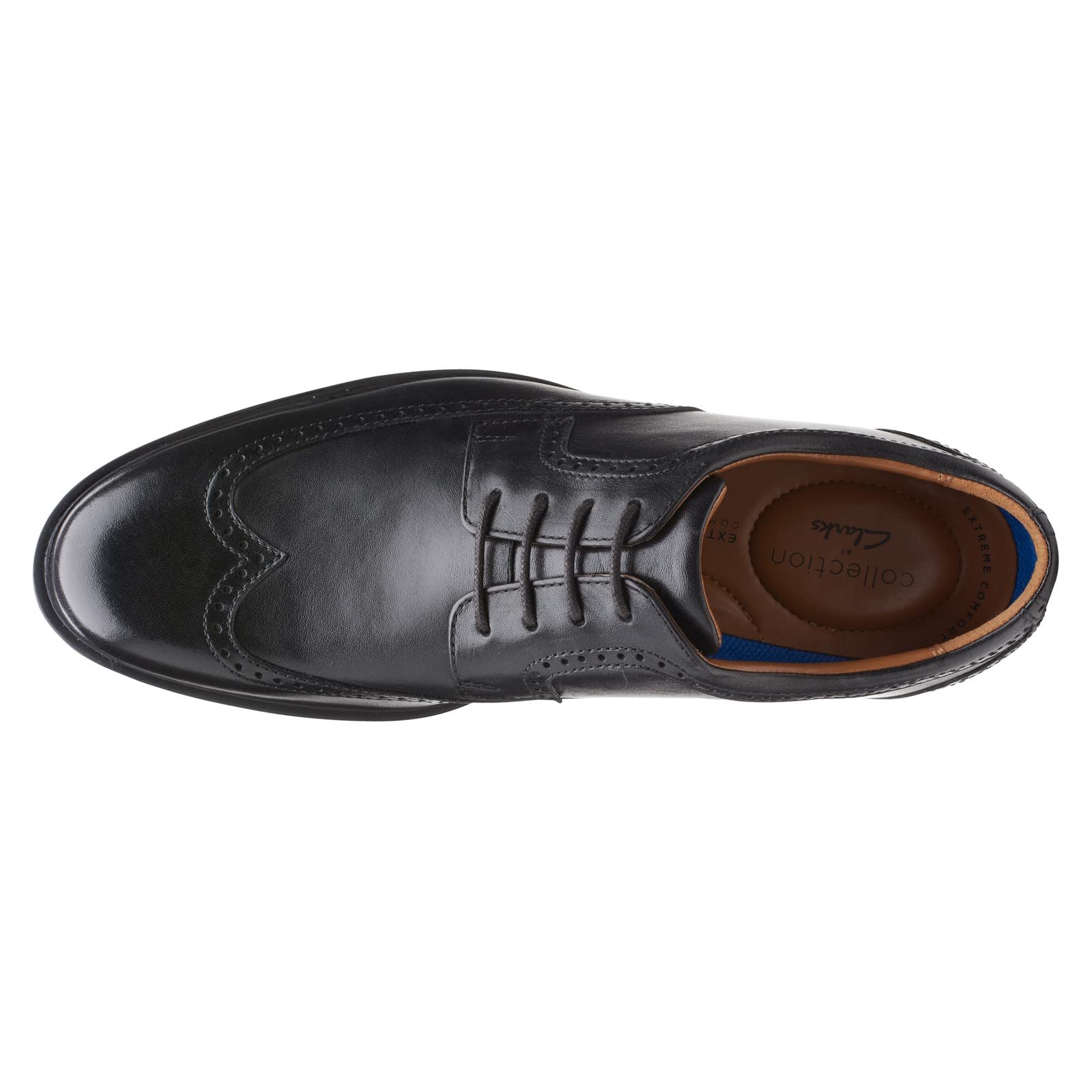 Clarks Men's Whiddon Wing Oxford Shoes - Classic Leather Dress Shoes for Business & Formal Occasions | Comfortable & Stylish Men's Footwear for Office, Weddings & Professional Events
