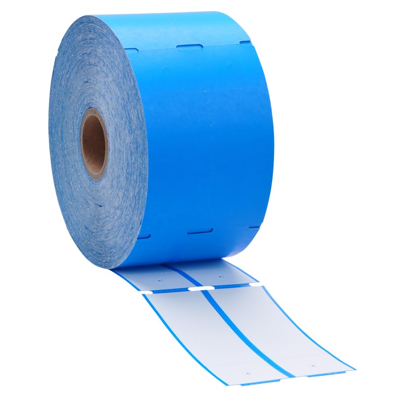 Direct Thermal Consignment Style Tags - Process Blue, 6 Pack (6000 Labels) for Shipping, Inventory & Warehouse Labeling