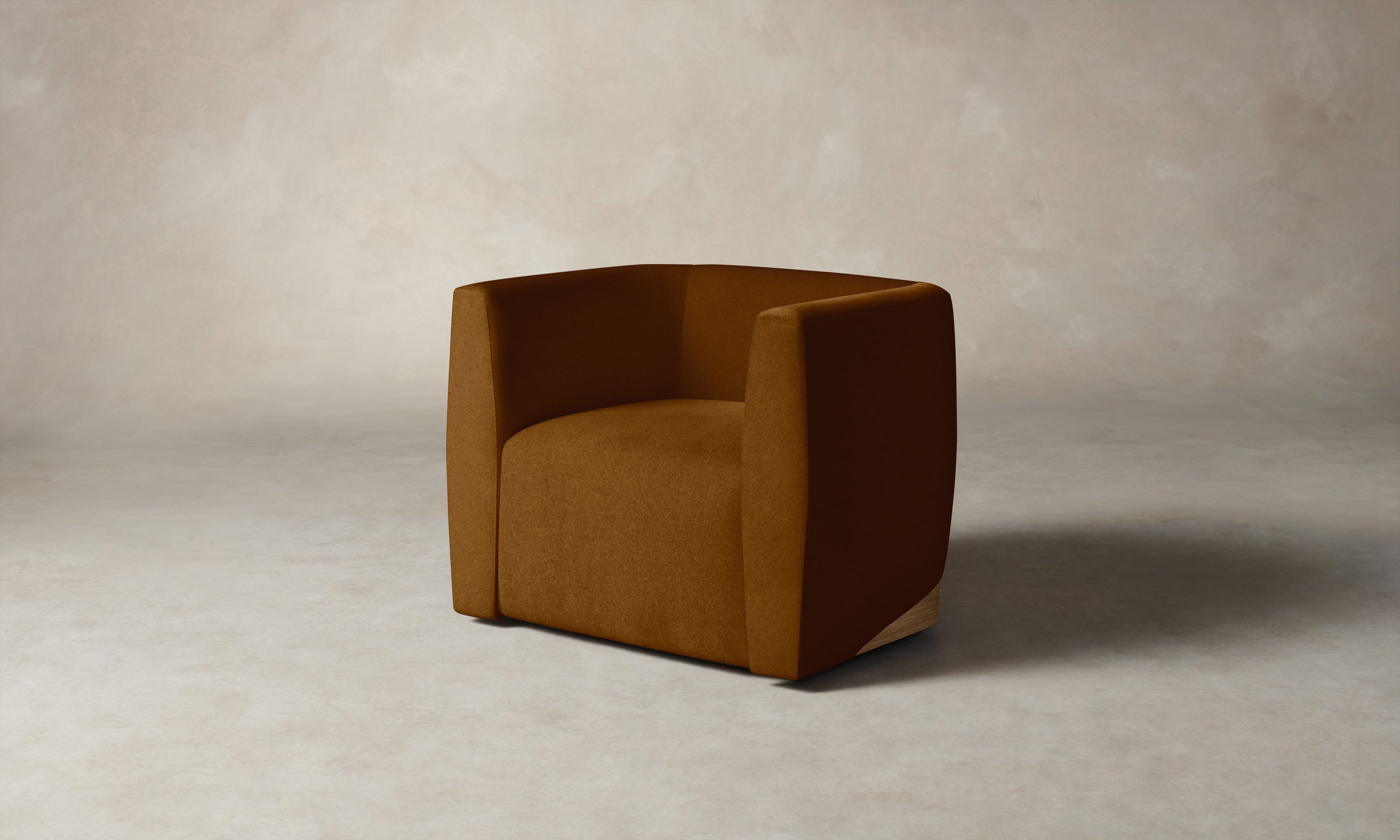 Henri Swivel Chair - Mohair Brown Sugar Upholstered Accent Chair for Living Room, Bedroom, or Office - Stylish & Comfortable Seating for Home Decor