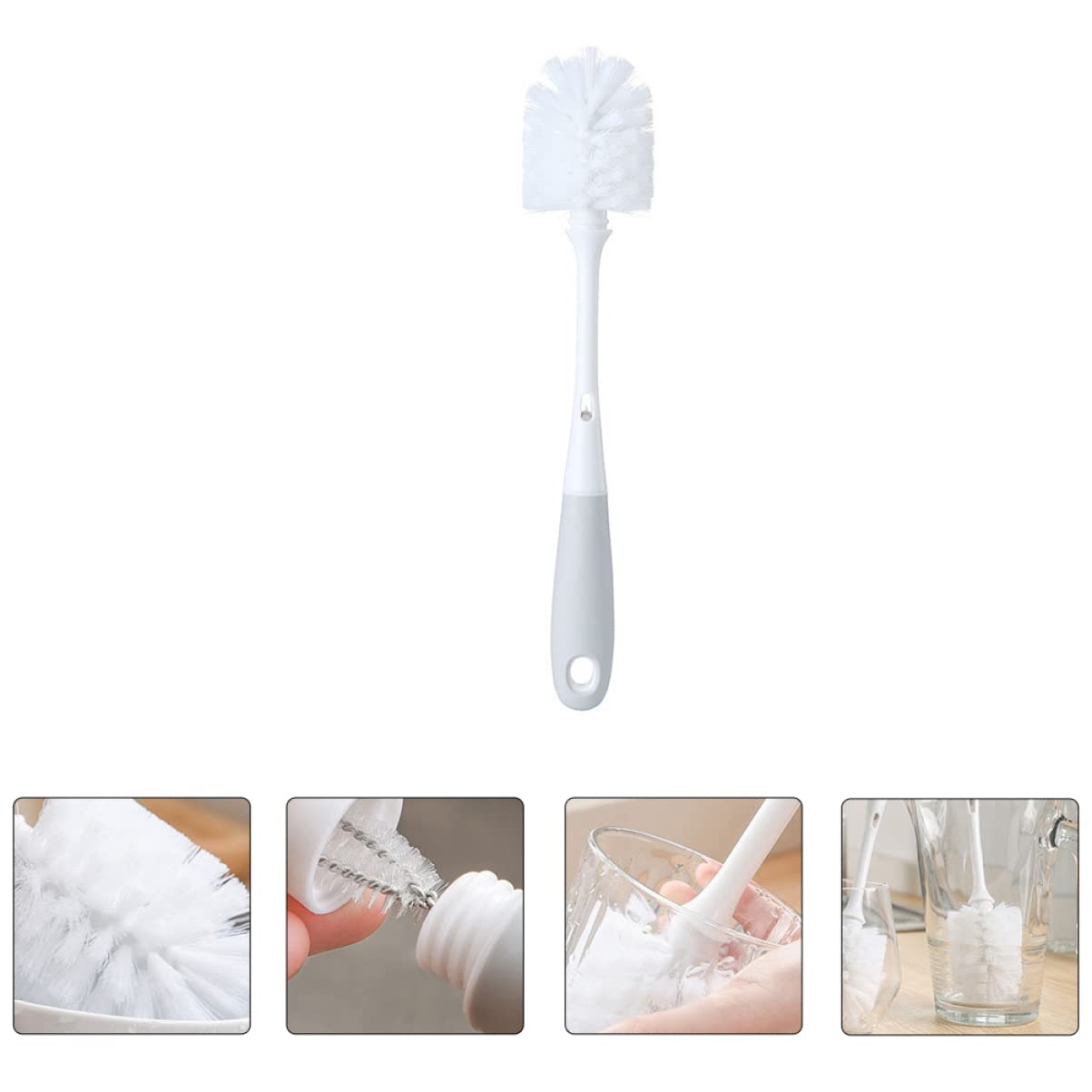 CLISPEED Cup Cleaning Brush - Nylon Multi-Purpose Scrubber for Household, Glass, Bottles & Dishes - Portable & Durable Cleaning Tool for Kitchen, Travel & Camping