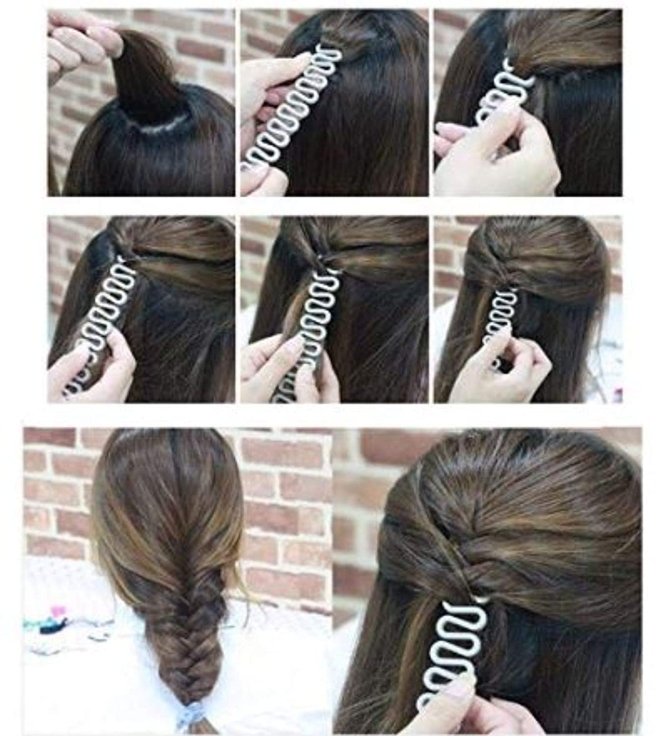 French Hair Styling Clip - 6 Pack Bun Maker & Braiding Tool for Twists, Plaits & Updos | Perfect for Weddings, Parties & Everyday Hairstyles