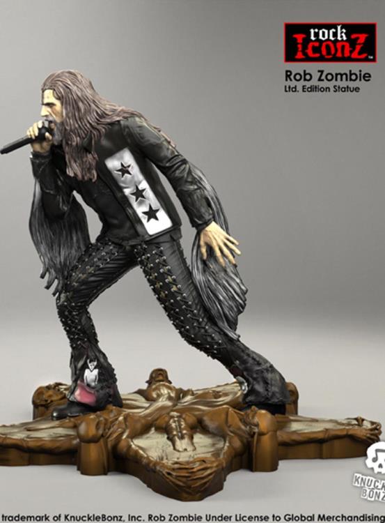 Rob Zombie Rock Iconz Limited Edition Collectible Statue - Perfect for Music Fans, Horror Enthusiasts & Home Decor