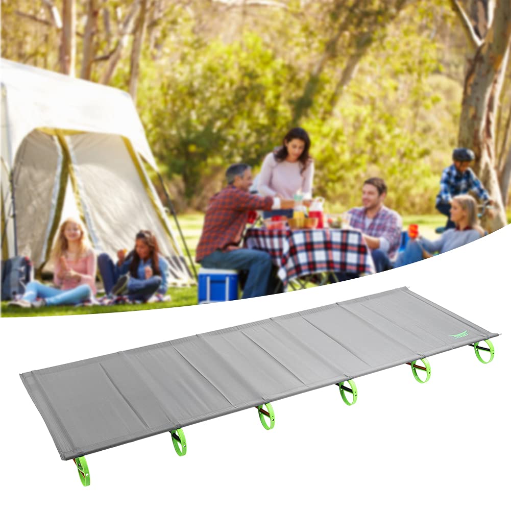 Leyeet Portable Foldable Camping Bed - Lightweight Aluminum Alloy Frame for Office, Travel & Outdoor Adventures | Perfect for Camping, Backpacking & Power Naps