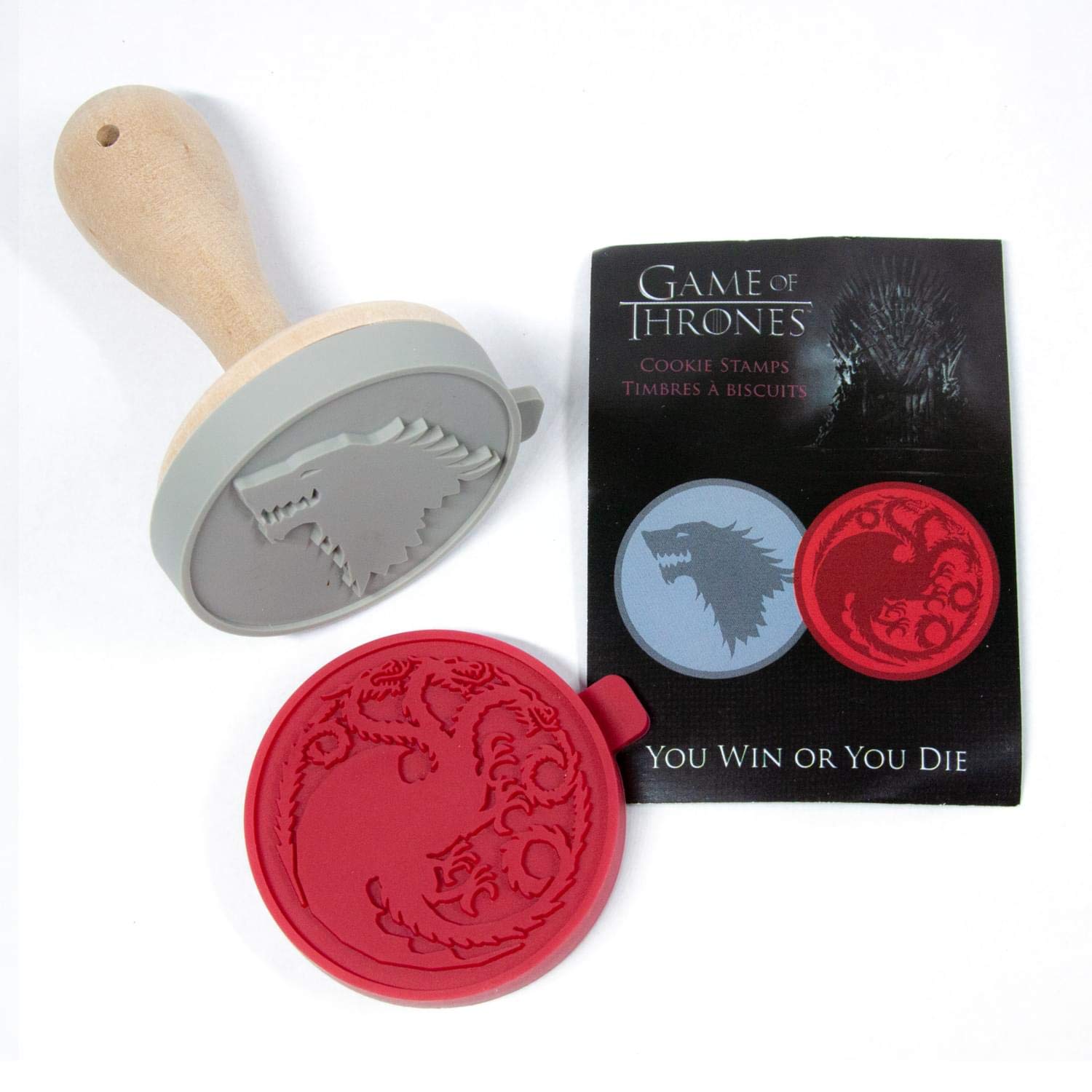 Game of Thrones Baking Set - 6-Piece Cookie Stamps & Silicone Cake Mold Kit for Cakes, Breads, Cookies | Reusable Bakeware Pan & Cookie Press | Perfect for Themed Parties, GOT Fans, Holiday Baking Gifts