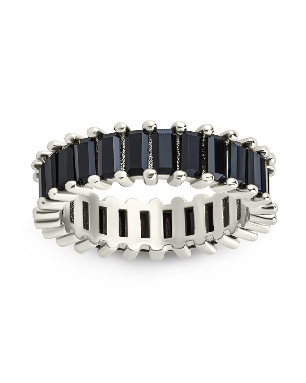 Caroline Rainbow CZ Eternity Band Ring for Women - Sparkling Cubic Zirconia Wedding & Anniversary Jewelry - Perfect for Bridal, Engagement, or Special Occasion Gifts