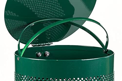 Low Profile Dog Waste Station with Tie-Handle Roll System - Includes 400 Free Waste Bags & 25 Can Liners - 500,000+ Sold in USA (Gloss Green) - Perfect for Parks, Apartments & Backyards