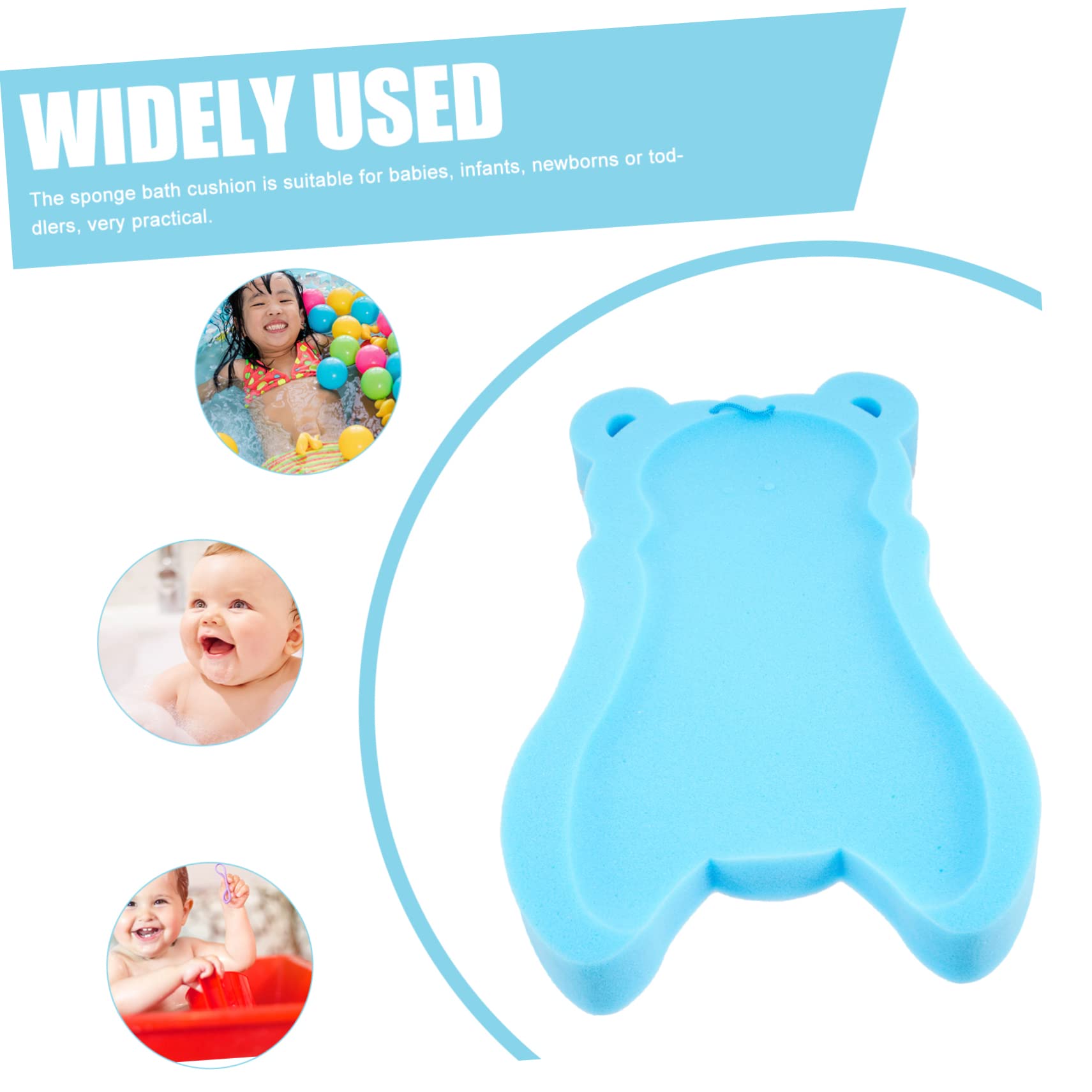 **BIUDECO Soft Sponge Bath Cushion for Newborns & Toddlers - Non-Slip Bathtub Mat for Safe & Comfortable Baby Bathing - Perfect for Boys & Girls (Ideal for Bathtub, Sink, or Baby Tub Use)**