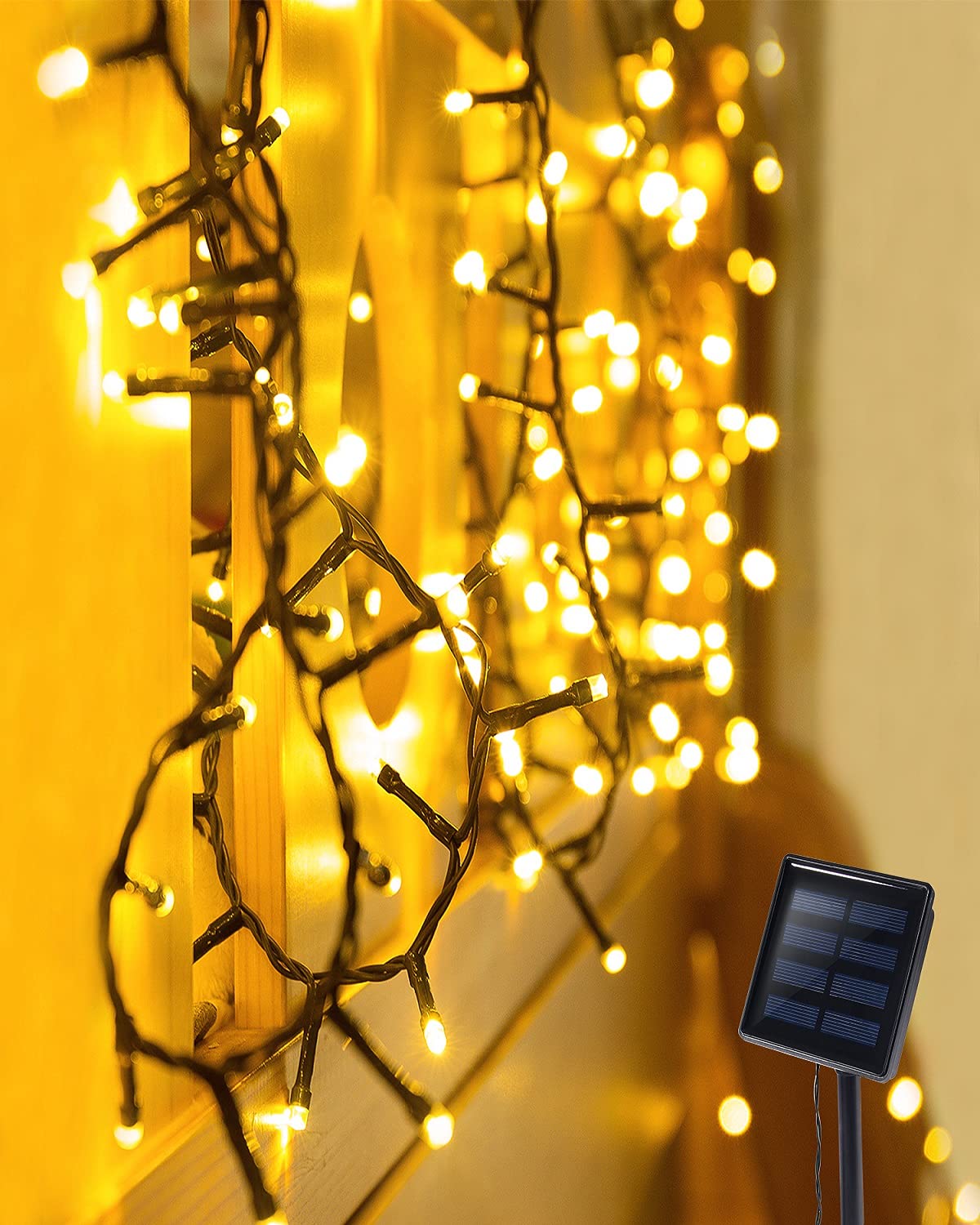 OxyLED 72ft 200 LED Solar String Lights Outdoor Waterproof - Warm White Fairy Lights for Garden, Patio, Wedding, Party, Christmas Tree & Halloween Decorations | Solar Powered Decorative Lighting for Backyard, Landscape and Special Events