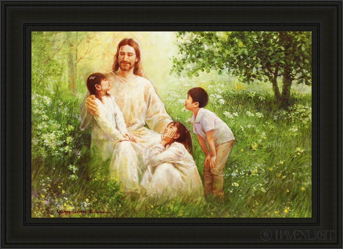 Come Unto Me By Yongsung Kim - Inspirational Christian Wall Art for Home & Church Decor - Perfect for Living Room, Bedroom, Office Prayer Space