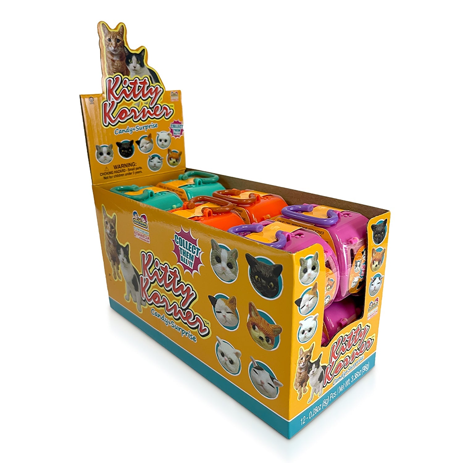 Kidsmania Kitty Korner Cat Toys - 12 Count Box Set for Indoor Playtime & Interactive Fun with Your Feline Friend