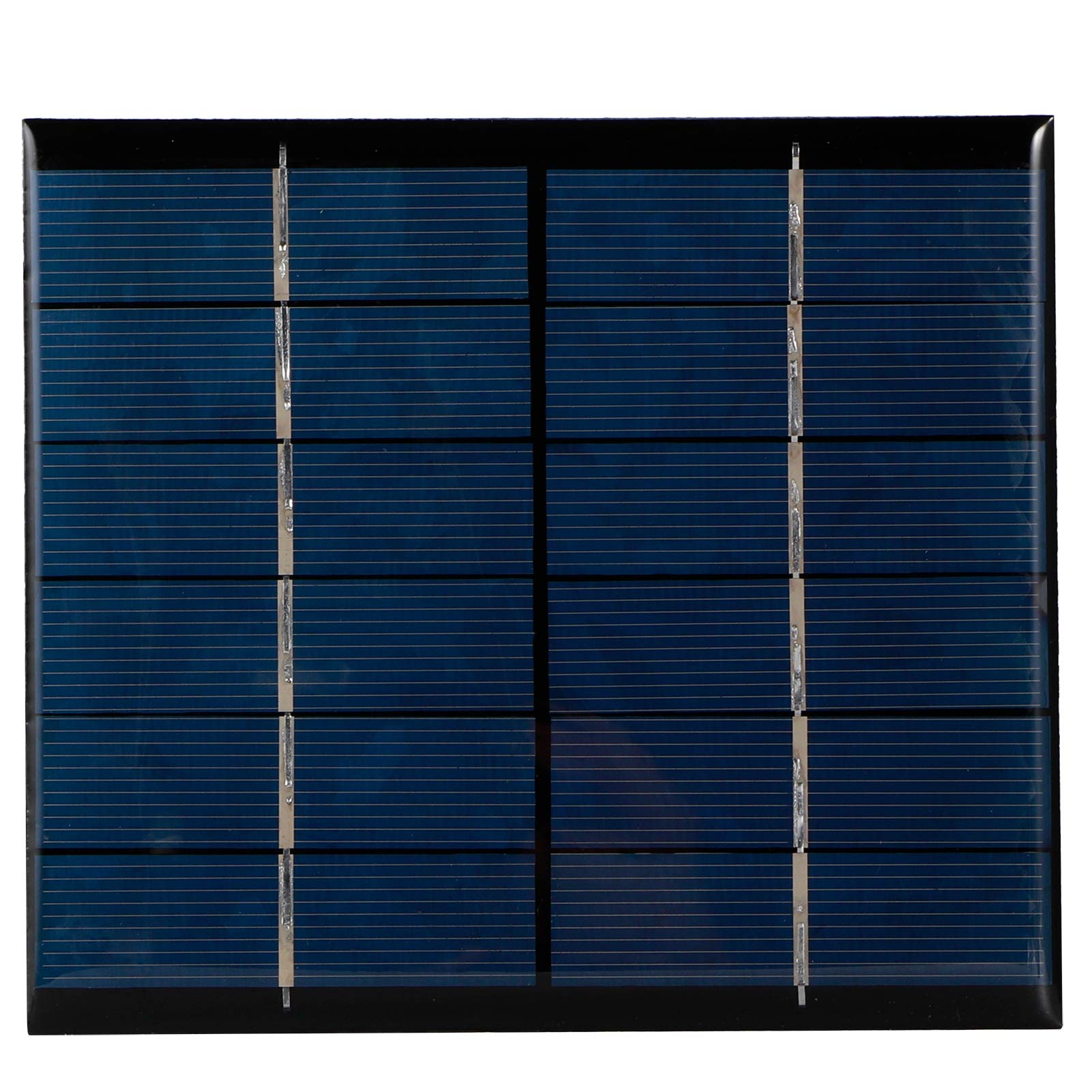 Walfront 2.5W 6V Mini Polysilicon Solar Panel - DIY Solar Cell Board Module for Solar Toys, Lamps, and Small Electronics | Perfect for Outdoor, Educational, and Renewable Energy Projects