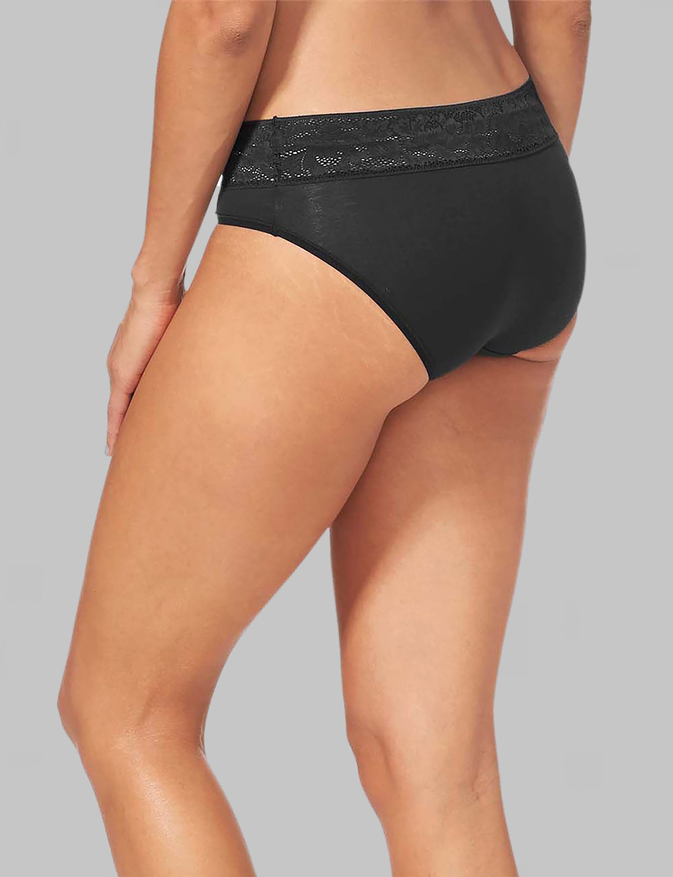Seamless Women's Lace Waist Second Skin Briefs - Ultra Soft Invisible Underwear for Everyday Comfort & No Show Wear