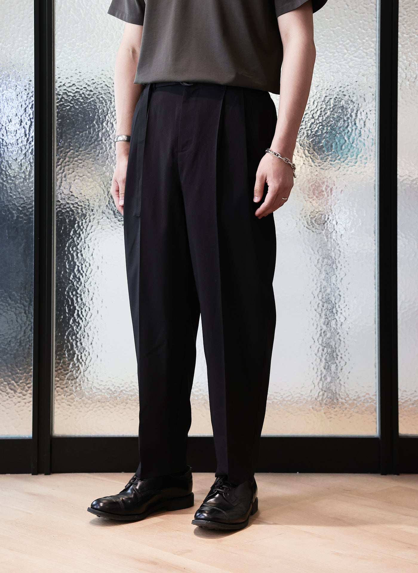 Solotex Wide Tapered Pants for Women - Comfortable High Waist Casual Trousers (Size 12) | Perfect for Office, Travel & Everyday Wear