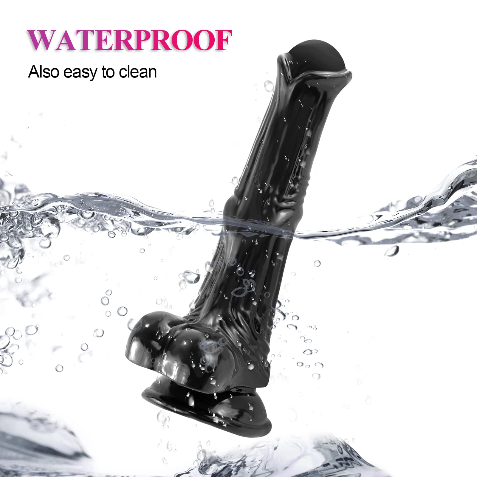8.3 Inch Realistic G-Spot Dildo - Flexible Anal & Vaginal Sex Toy for Men & Women with Strong Suction Cup Base - Perfect for Solo Play, Couples & BDSM Scenes